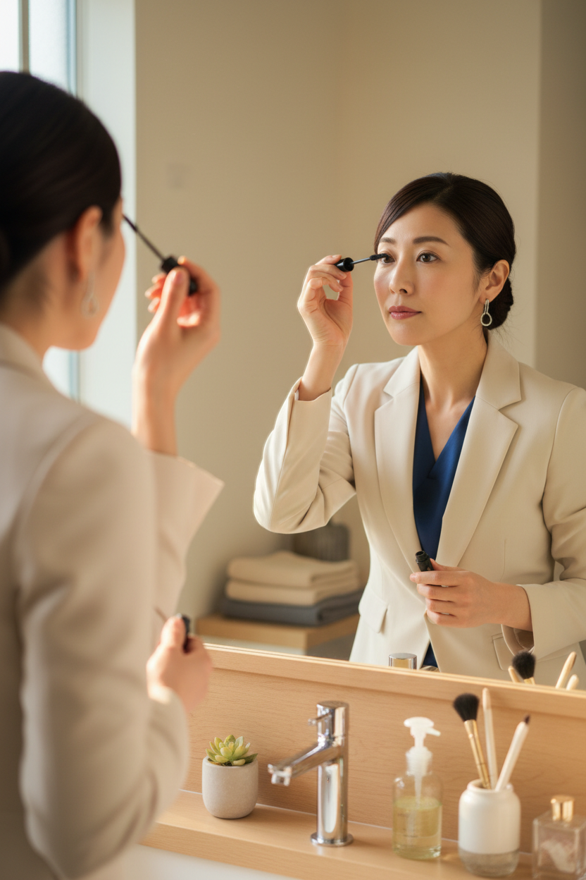 【40代からのマスカラ選び】細くなった大人のまつ毛を「ダマなく・上品に」際立たせる物理的アプローチ